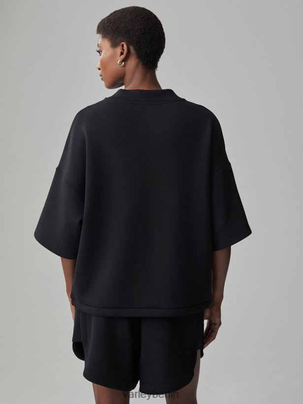 Varley Alden Kurzarm-Sweatshirt Frauen B2X2PN40 Schwarz Bekleidung