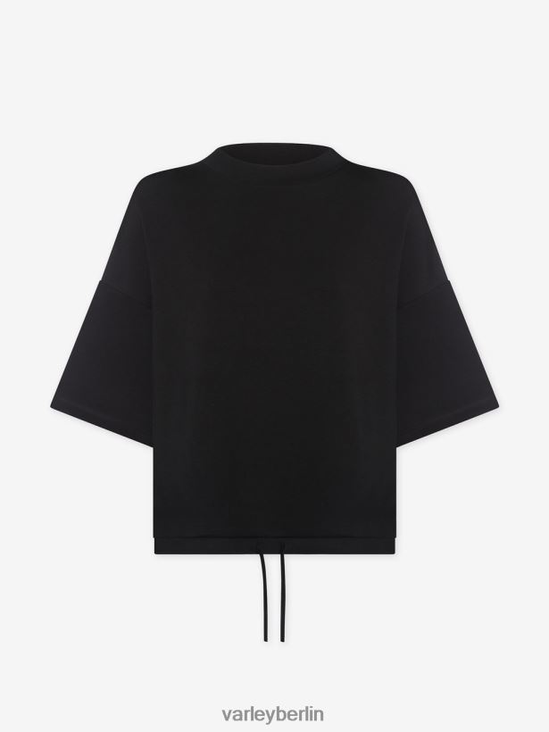 Varley Alden Kurzarm-Sweatshirt Frauen B2X2PN40 Schwarz Bekleidung