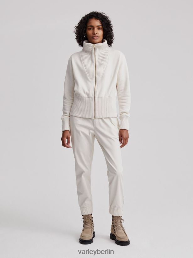 Varley Alisa-Sweatshirt mit durchgehendem Reißverschluss Frauen B2X2PN186 Elfenbeinmergel Bekleidung