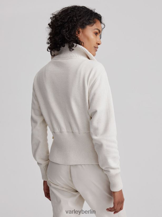 Varley Alisa-Sweatshirt mit durchgehendem Reißverschluss Frauen B2X2PN186 Elfenbeinmergel Bekleidung