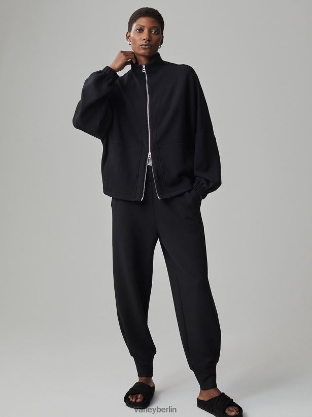 Varley Ashbury-Sweatshirt mit durchgehendem Reißverschluss Frauen B2X2PN37 Schwarz Bekleidung