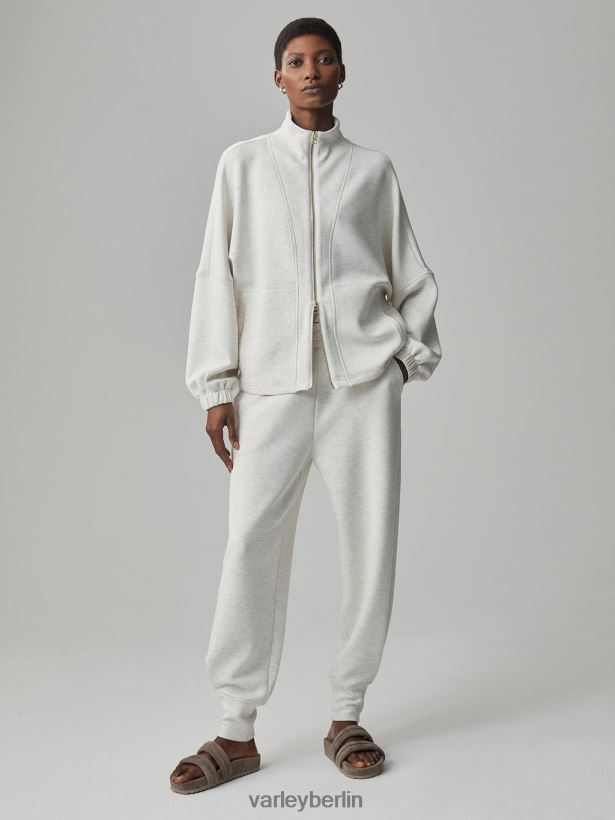 Varley Ashbury-Sweatshirt mit durchgehendem Reißverschluss Frauen B2X2PN38 Elfenbeinmergel Bekleidung