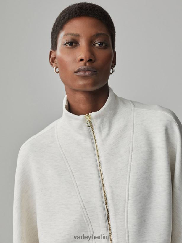 Varley Ashbury-Sweatshirt mit durchgehendem Reißverschluss Frauen B2X2PN38 Elfenbeinmergel Bekleidung