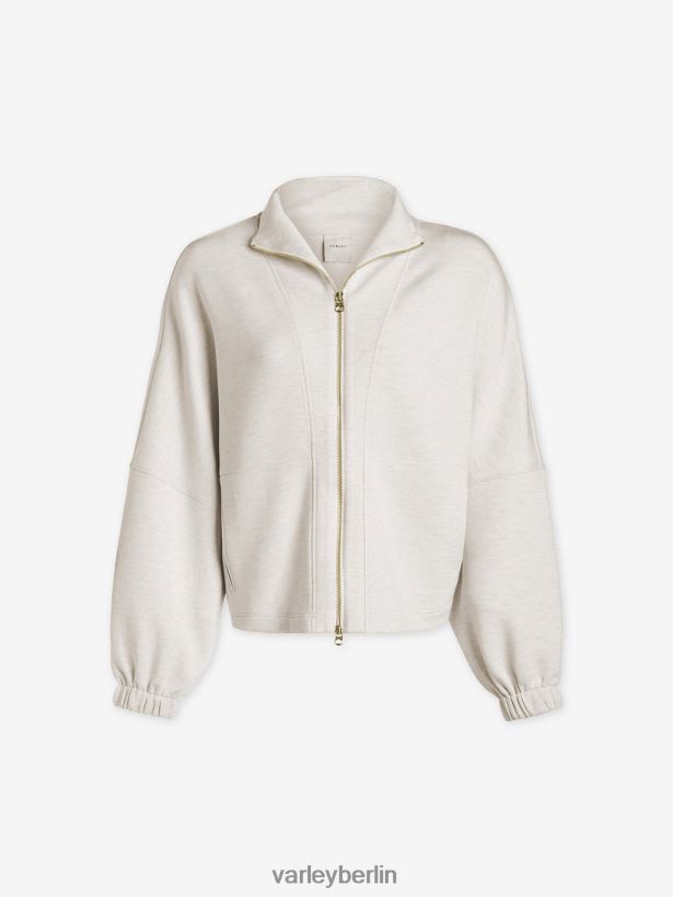 Varley Ashbury-Sweatshirt mit durchgehendem Reißverschluss Frauen B2X2PN38 Elfenbeinmergel Bekleidung