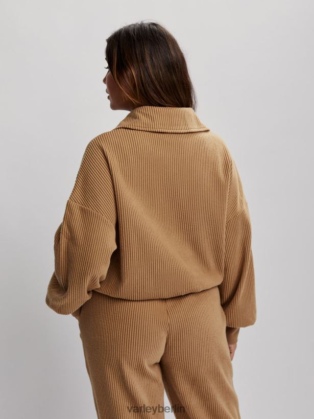 Varley Blair-Pullover mit halbem Reißverschluss Frauen B2X2PN195 Wüstensand Bekleidung