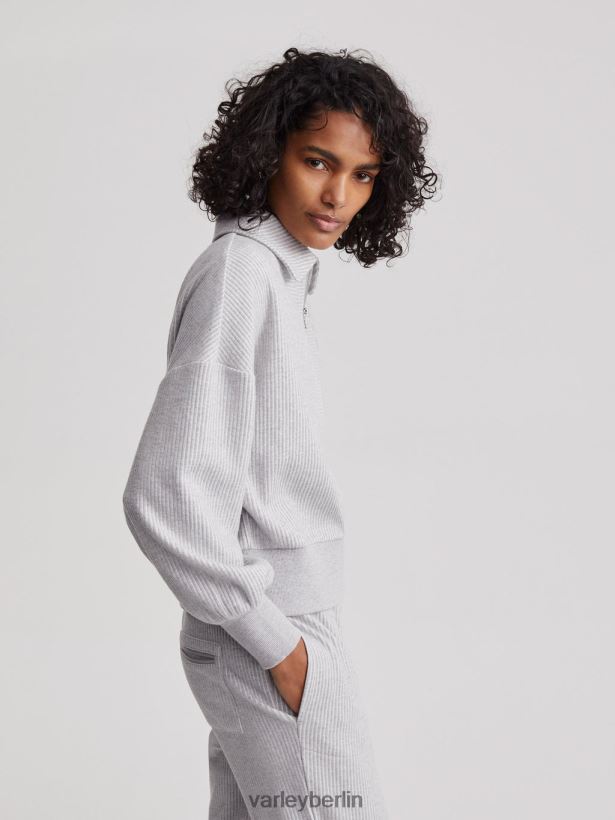 Varley Blair-Pullover mit halbem Reißverschluss Frauen B2X2PN196 grauer Mergel Bekleidung