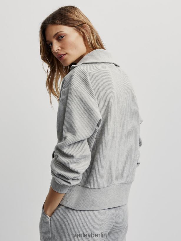 Varley Cyrus-Pullover mit halbem Reißverschluss Frauen B2X2PN228 Salbei-Heide-Mergel Bekleidung