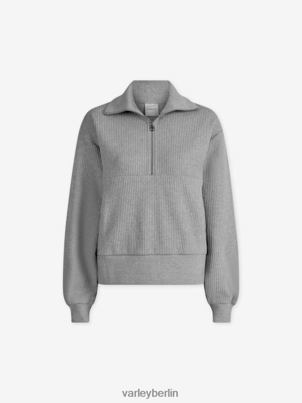 Varley Cyrus-Pullover mit halbem Reißverschluss Frauen B2X2PN228 Salbei-Heide-Mergel Bekleidung