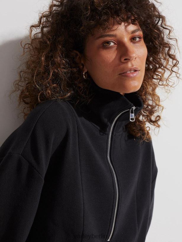 Varley Ramona-Pullover mit halbem Reißverschluss Frauen B2X2PN144 Schwarz Bekleidung