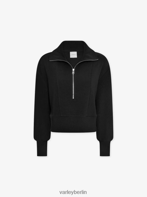 Varley Ramona-Pullover mit halbem Reißverschluss Frauen B2X2PN144 Schwarz Bekleidung