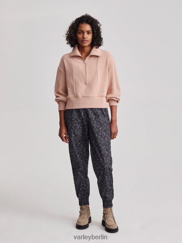 Varley Ramona-Pullover mit halbem Reißverschluss Frauen B2X2PN146 Mahagoni-Rose Bekleidung