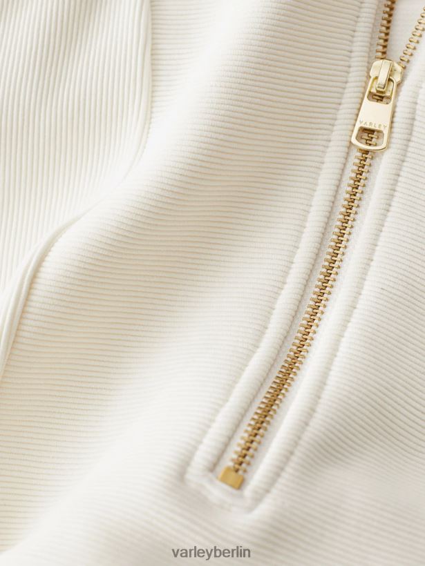 Varley Ramona-Pullover mit halbem Reißverschluss Frauen B2X2PN147 flüstern weiß Bekleidung