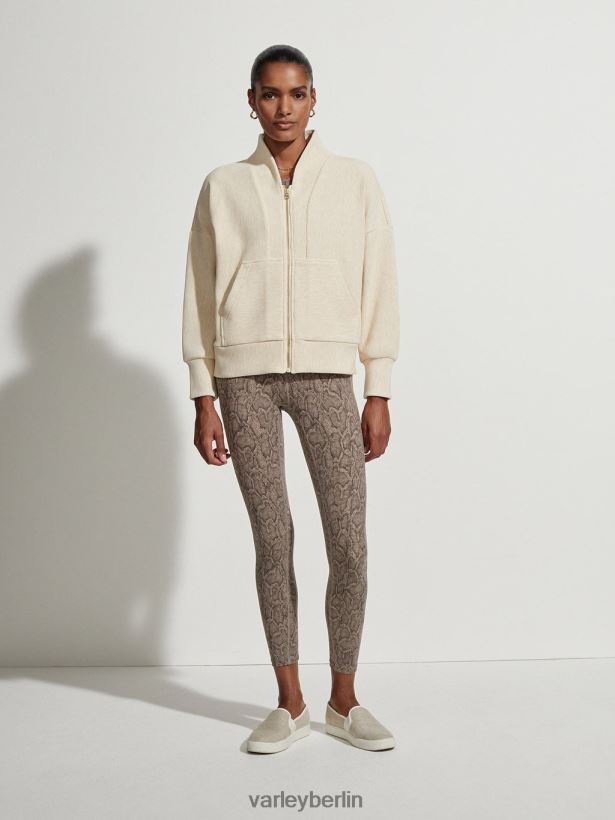 Varley Rosanne-Sweatshirt mit durchgehendem Reißverschluss Frauen B2X2PN108 Haferflockenmergel Bekleidung