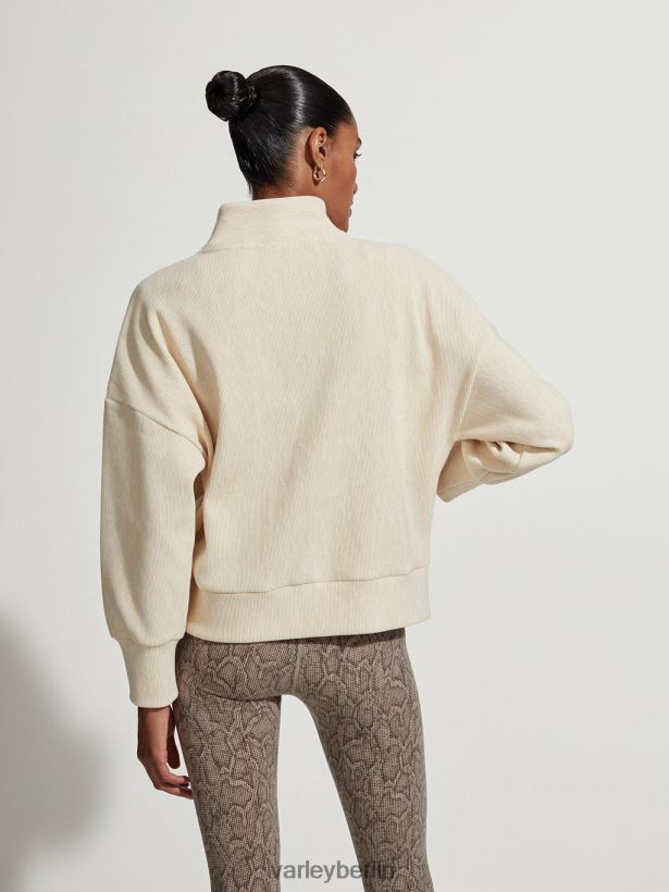 Varley Rosanne-Sweatshirt mit durchgehendem Reißverschluss Frauen B2X2PN108 Haferflockenmergel Bekleidung