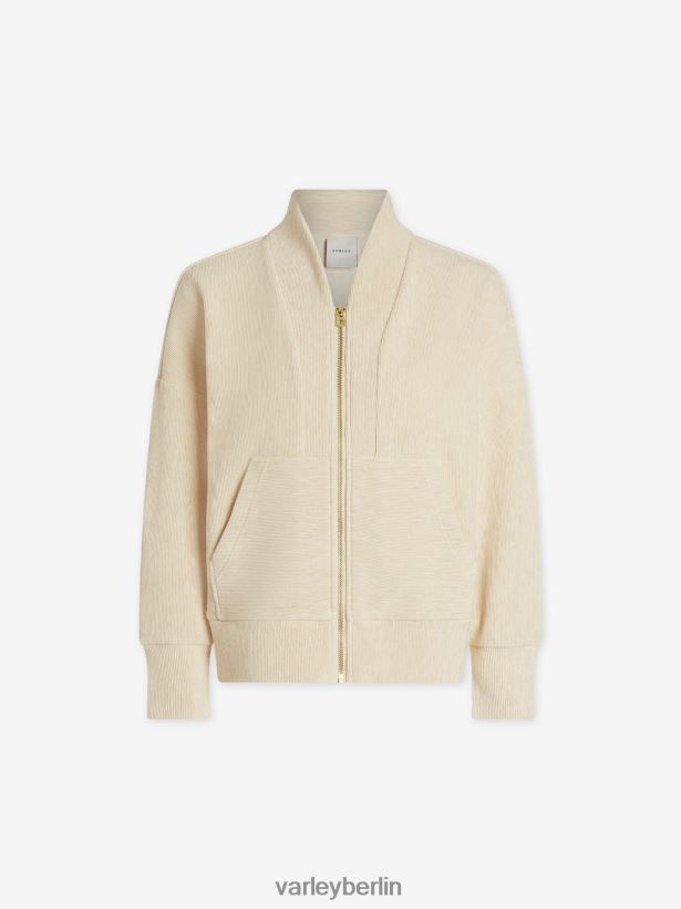 Varley Rosanne-Sweatshirt mit durchgehendem Reißverschluss Frauen B2X2PN108 Haferflockenmergel Bekleidung