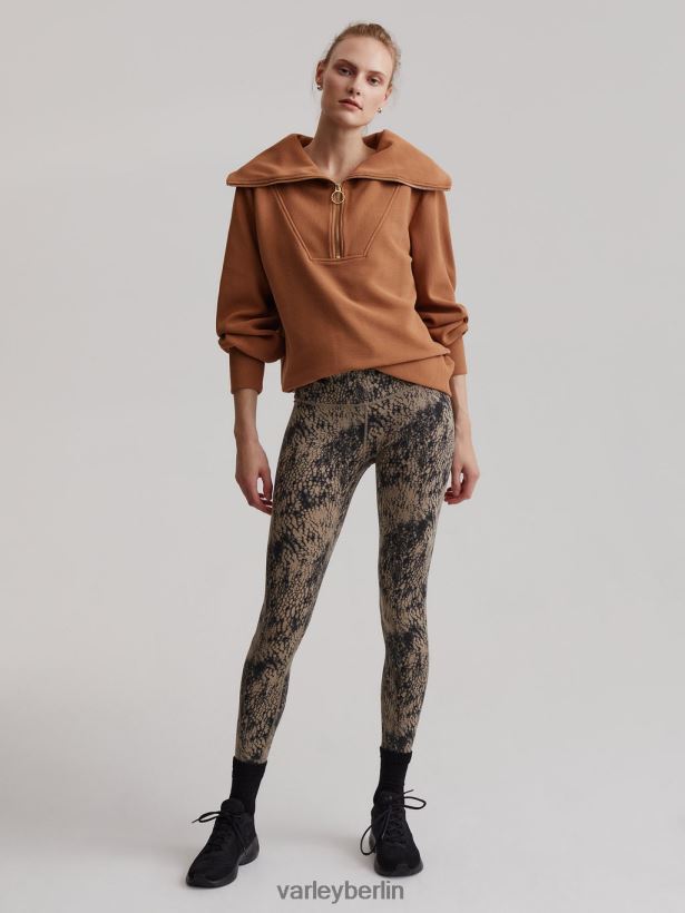 Varley Vine-Pullover mit halbem Reißverschluss Frauen B2X2PN92 Roggen Bekleidung