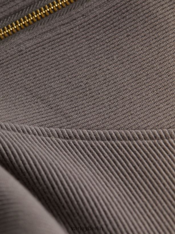 Varley Vine-Pullover mit halbem Reißverschluss Frauen B2X2PN93 tiefe Holzkohle Bekleidung
