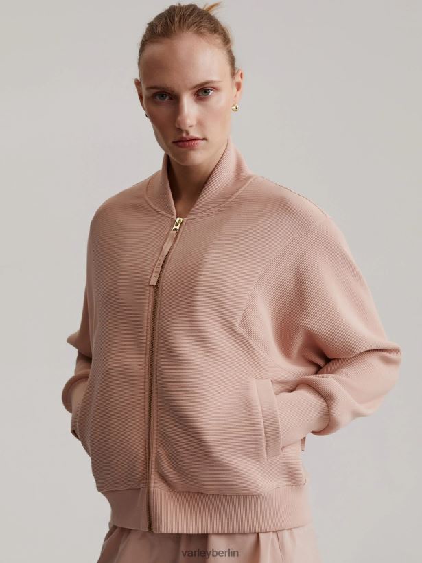 Varley alias Sweatjacke mit durchgehendem Reißverschluss Frauen B2X2PN158 Mahagoni-Rose Bekleidung
