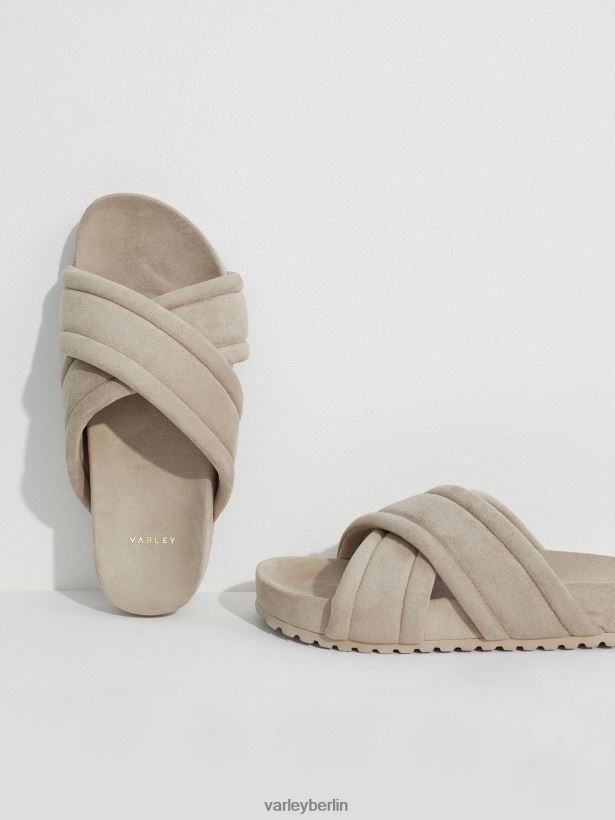 Varley Ronley gesteppte Pantoletten Frauen B2X2PN480 Nerzstein Folien