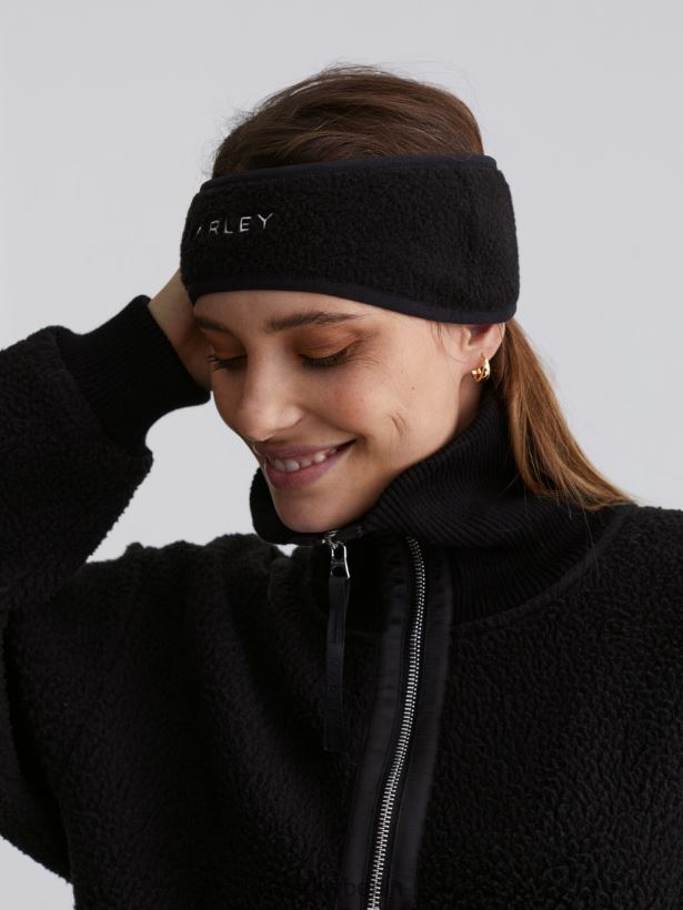 Varley Peralta-Stirnband Frauen B2X2PN518 Schwarz Zubehör