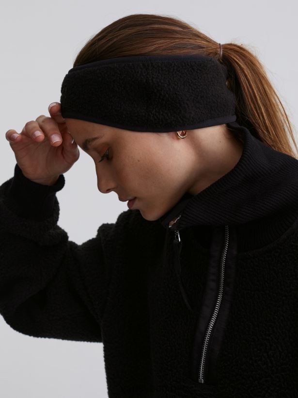 Varley Peralta-Stirnband Frauen B2X2PN518 Schwarz Zubehör