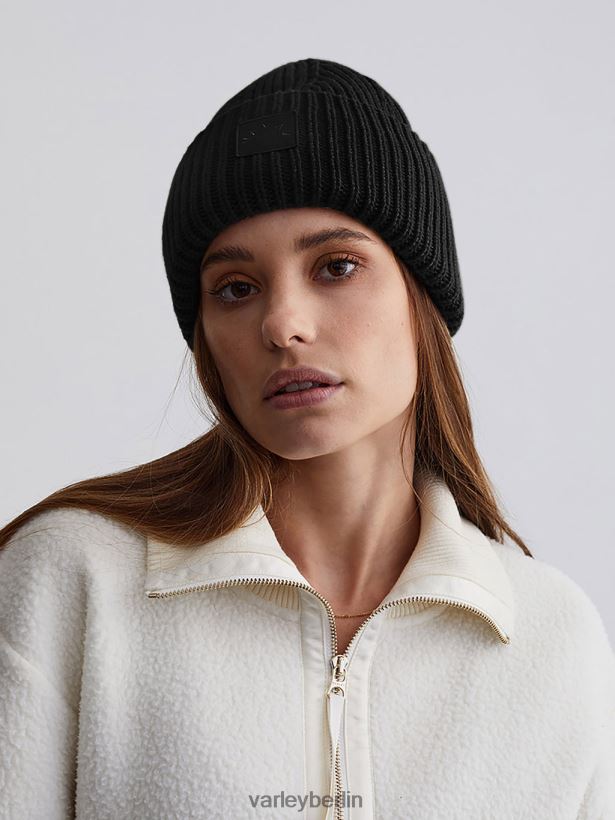 Varley Cresta-Rippmütze Frauen B2X2PN524 Schwarz Zubehör